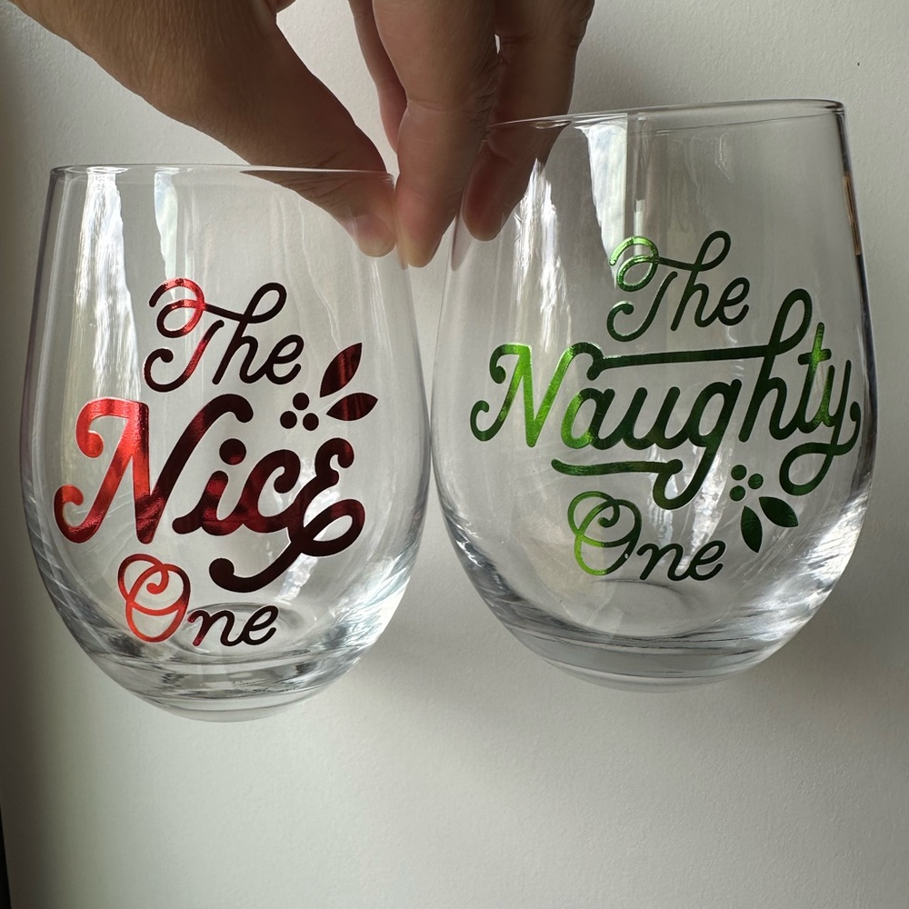 Stemless Wine Glasses - Pair